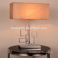 traditional hotel lighting standing bedside table lamp with fabric lampshade